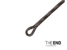 Terminale THE END Leadcore + girella / 3pz  | 1m