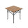 Tavolino pieghevole Delphin CAMPSTA  | 60x60x60cm