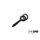 Trapano per esche con anello Delphin THE END POP Screw / 15pz  | M