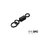 Girella con anello da carpfishing Delphin THE END Ring Swivel / 10pz  | #4 / 28 kg