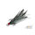 Delphin B!RD Hook TRIPLE / 3pz  | piume nere #4