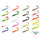 Mix top esche Delphin TwistaX Eeltail UVs / 5pz  | 15cm/Perchy + Candy + Booty + Redface + Firedot