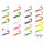 Mix top esche Delphin TwistaX Eeltail UVs / 5pz  | 6cm/Perchy + Candy + Booty + Redface + Firedot