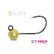 Jig in tungsteno Delphin T-AREA BL / 5 pz | oro