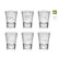 Set bicchierini in vetro Delphin SHOTY 6 in 1