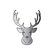 Adesivo testa di cervo SILVER